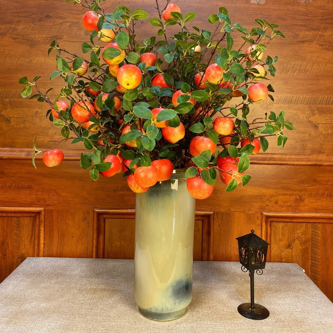 家居装饰多子多福玄关干枝果实仿真花大苹果平平安安客厅高档插花