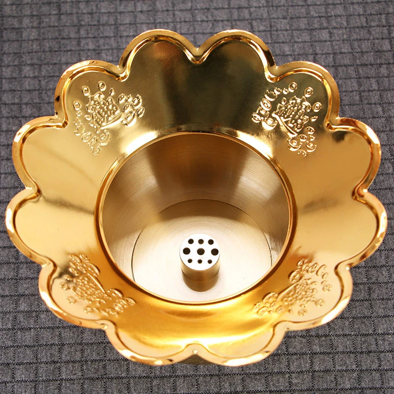 圆通工艺合金香炉炉围香灰托防香灰掉落卧香插香夹茶道中式摆件