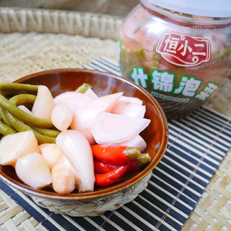 四川泡菜800g什锦泡菜腌萝卜豇豆藠头