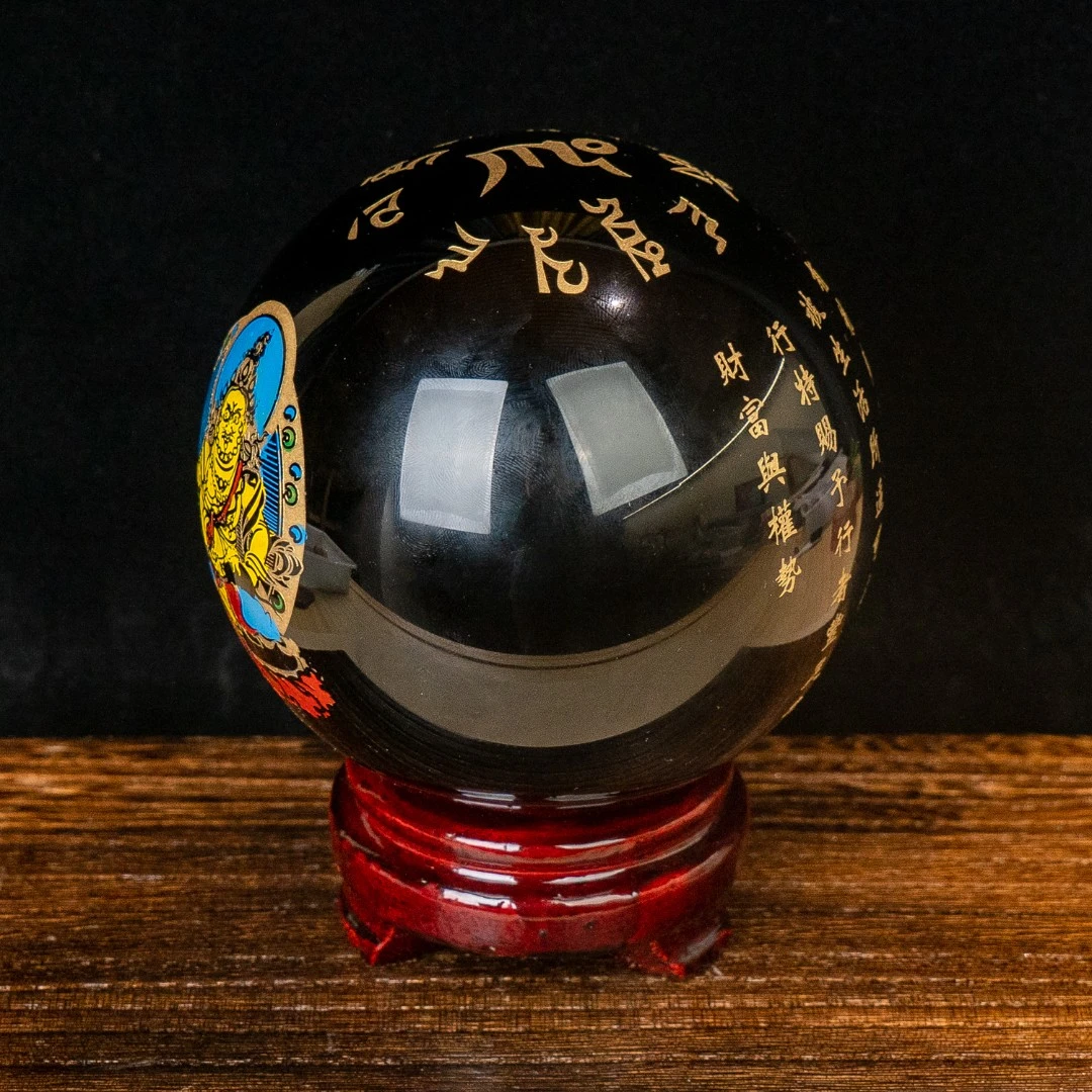 【城丽】黄才才黑圆球居家办公桌面摆件/个FL-1680