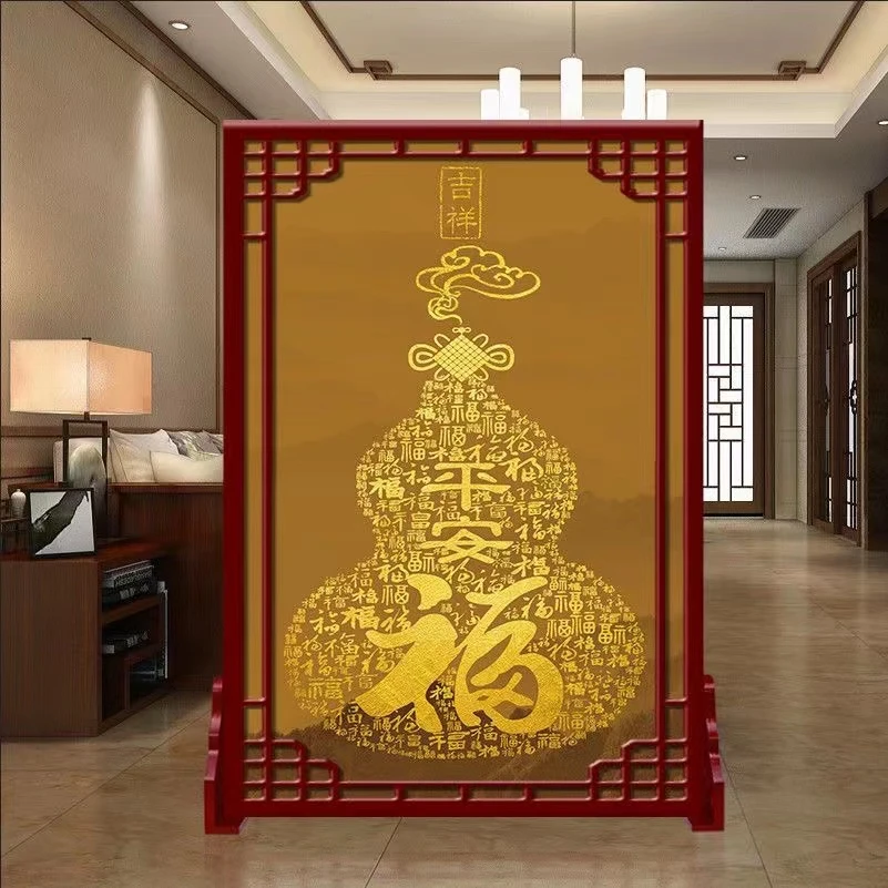 新款玄关隔断入户玄关客厅卧室遮挡家用双面风水旺宅座屏现代座屏