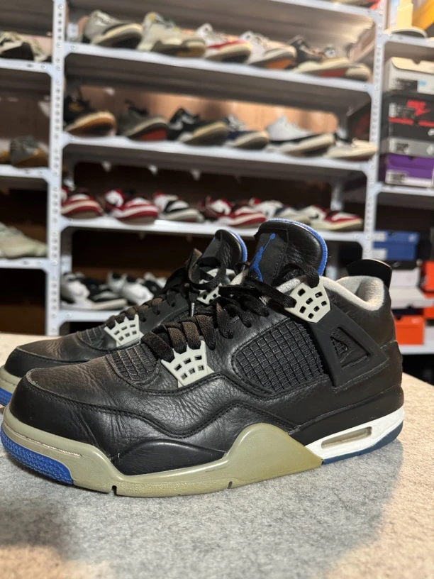 中古球鞋/43码/aj4 黑蓝 95新