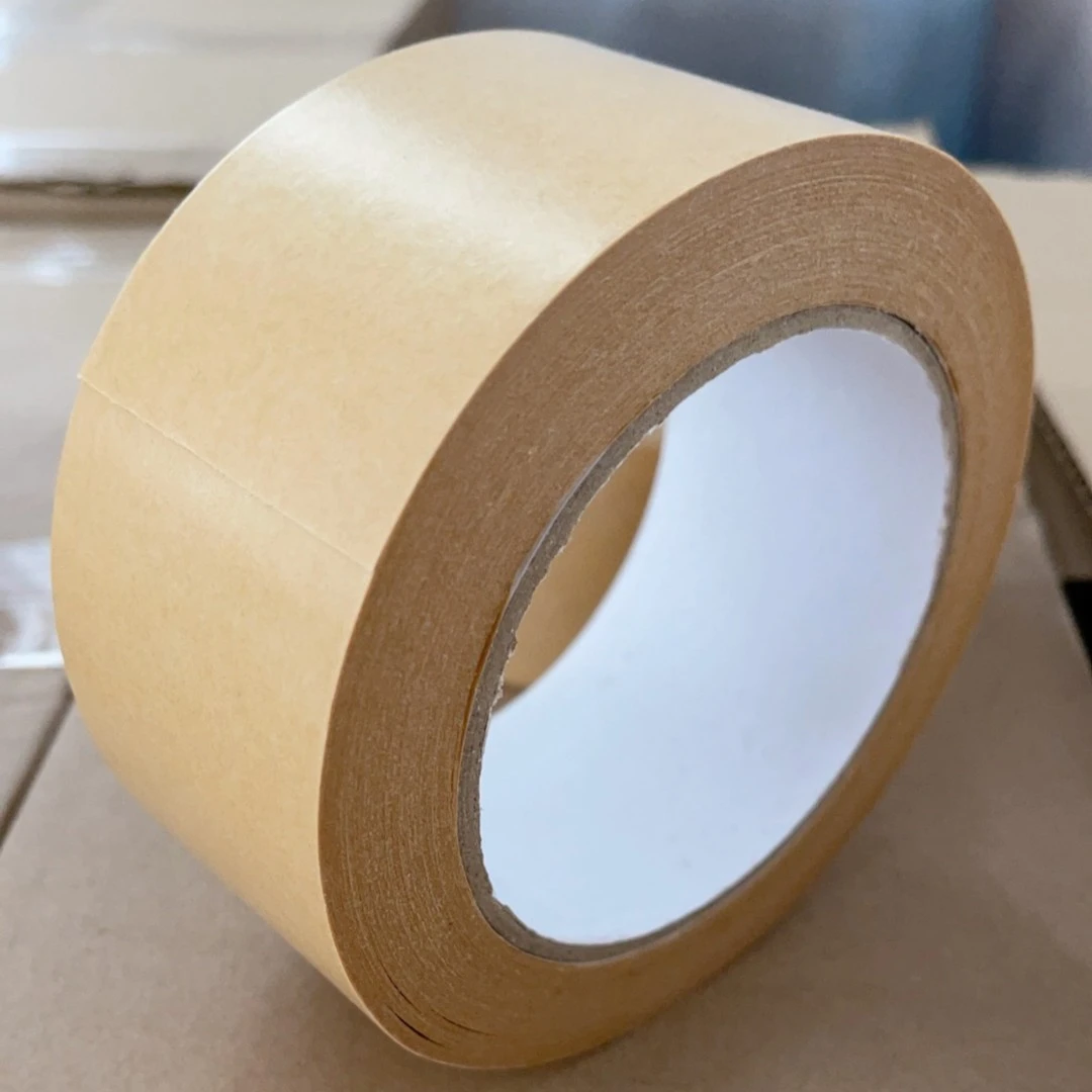 牛皮纸胶带强力高粘度可手撕免水牛皮纸质胶布快递封箱包装大卷