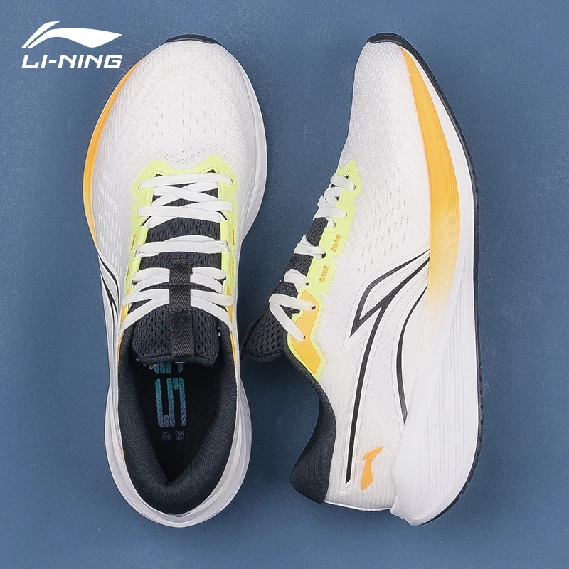 李宁吾适lite V2 运动鞋男鞋低帮透气缓震支撑稳定反光休闲慢跑鞋