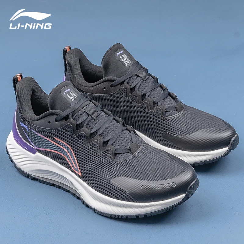 李宁跑鞋男士黑色越影element男女情侣款舒适百搭回弹减震跑步鞋