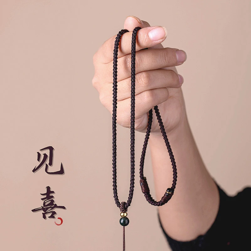 非金属布艺吊坠 金刚结吊坠绳手工项链绳配绳耐磨挂脖可调节挂绳