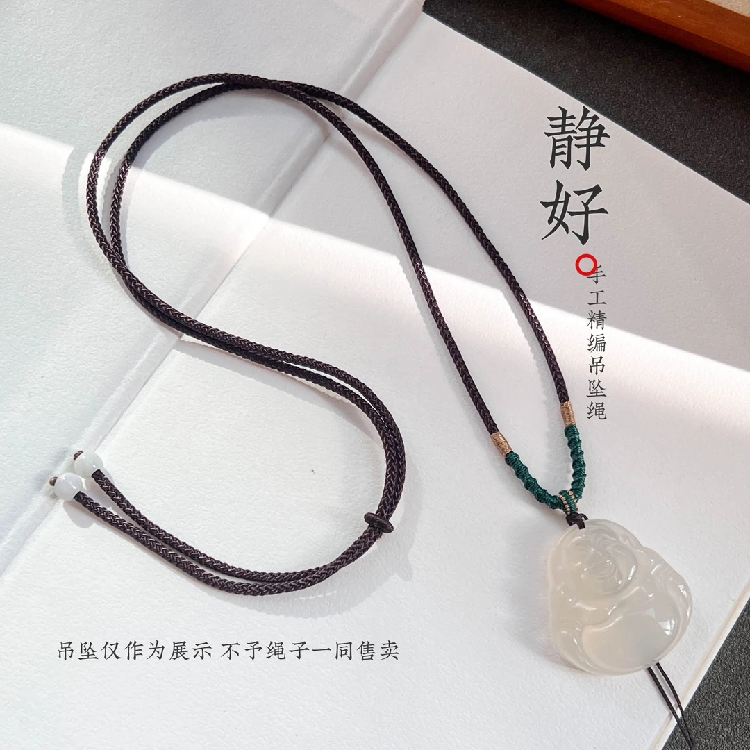 非金属布艺项链 高级吊坠绳手工编织平安扣挂绳吊坠绳佛公项链绳