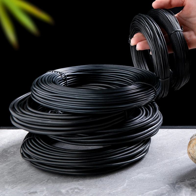 盆景专用造型黑色软铝丝铝线蟠扎线盆景制作定型盘扎扎丝园艺铝条