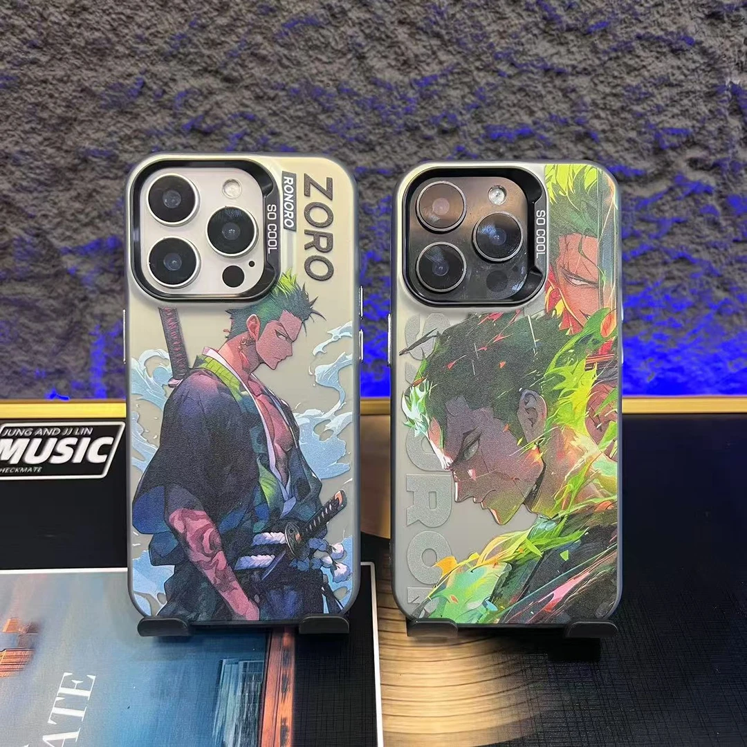 霸气索隆-IMD彩银-时尚潮流个性防撞防摔散热磨砂手机壳