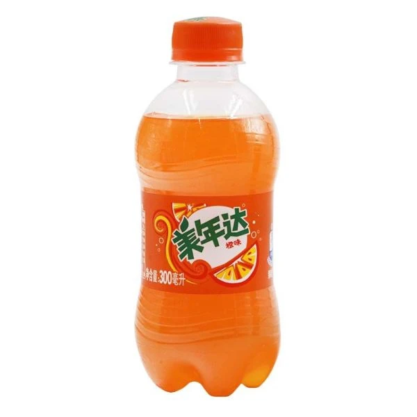 美年达 Mirinda 橙味汽水碳酸饮料 300ml/瓶