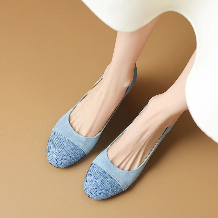 羊皮5.5cm/34-40/出游穿搭百搭新款甜酷仙女柔软低跟时尚唯美单鞋