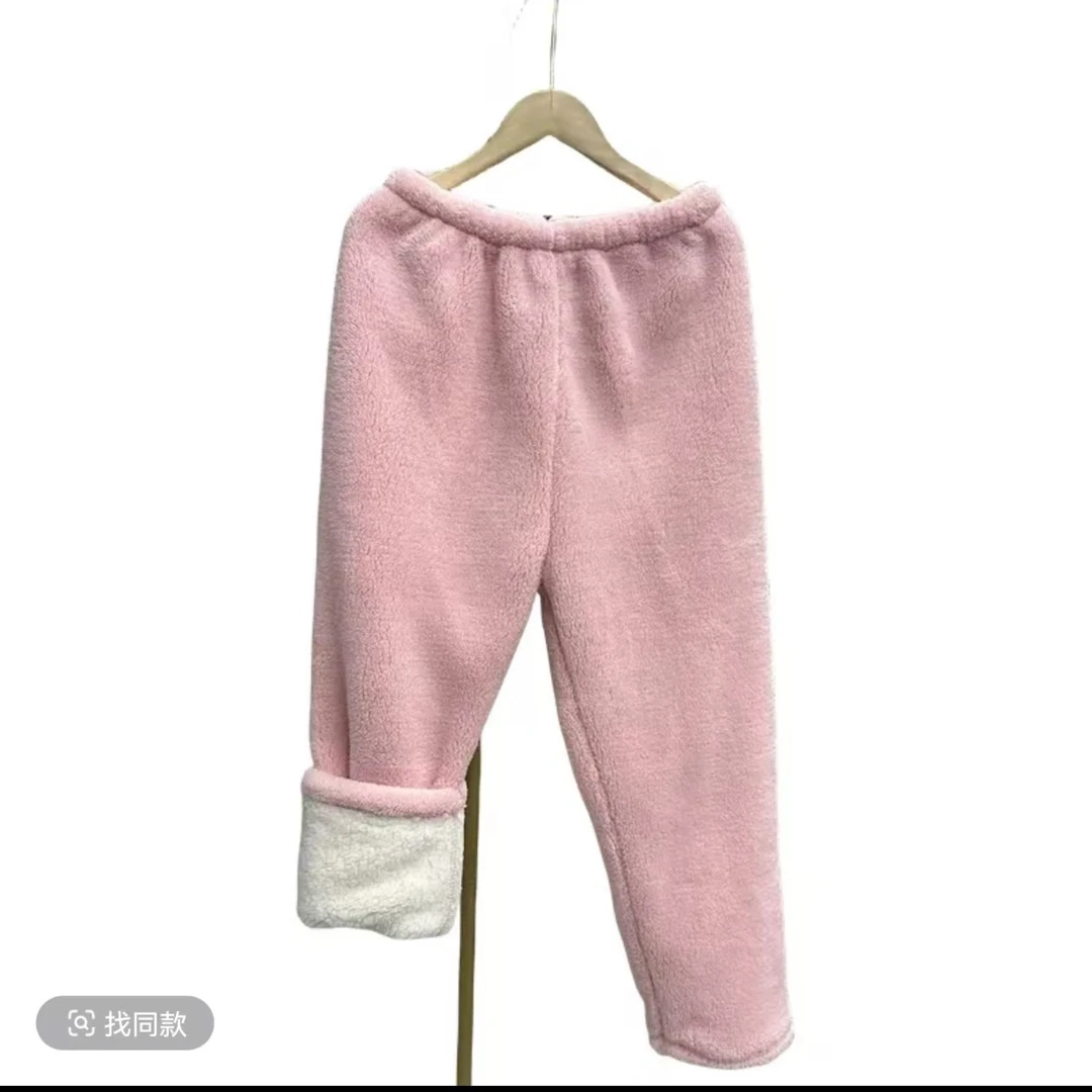 【双层加厚暖暖裤】睡衣女秋冬加绒加厚保暖连帽长款可外穿睡衣情侣