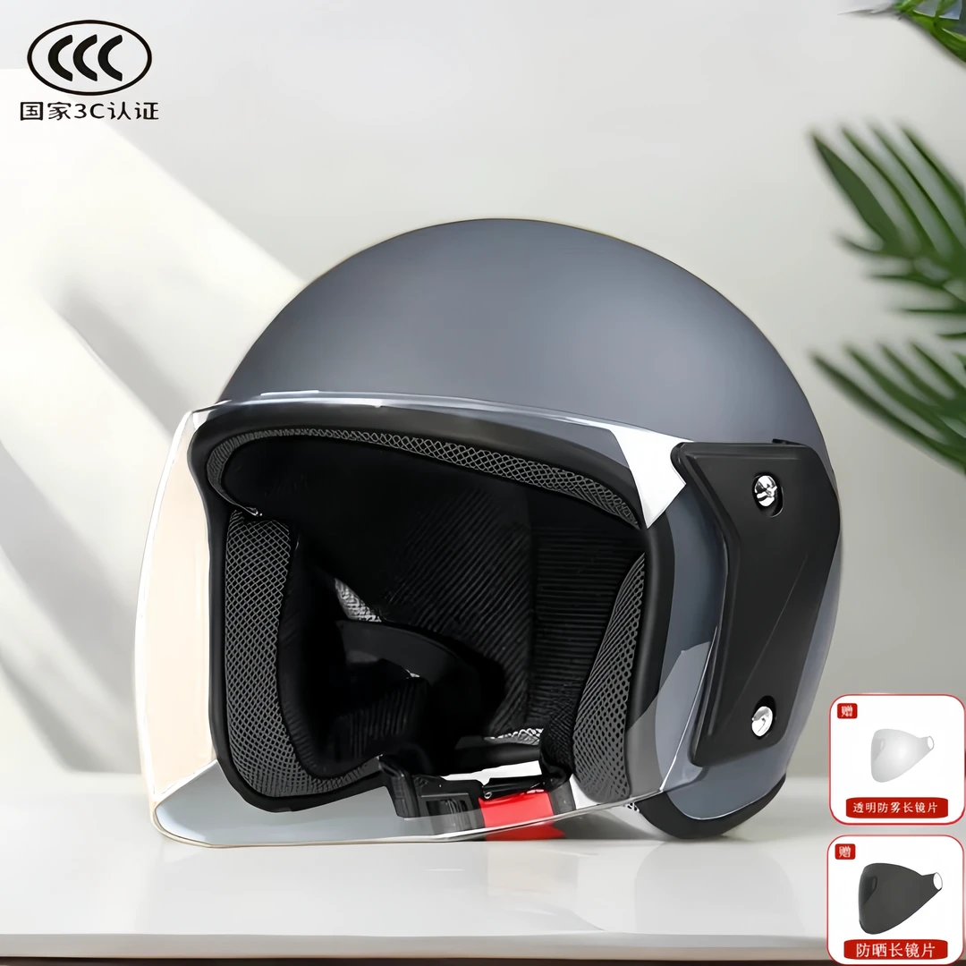 【四季专属】3C认证电瓶电动车头盔男女士骑行半盔防摔冬季全盔安全