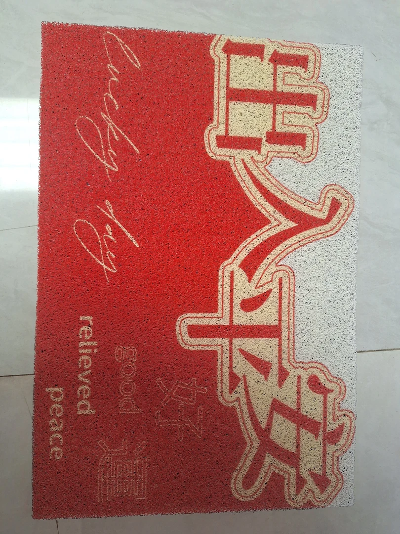 加厚进门垫门口卡通丝圈玄关耐脏脚垫入户地垫地毯防滑线圈免洗