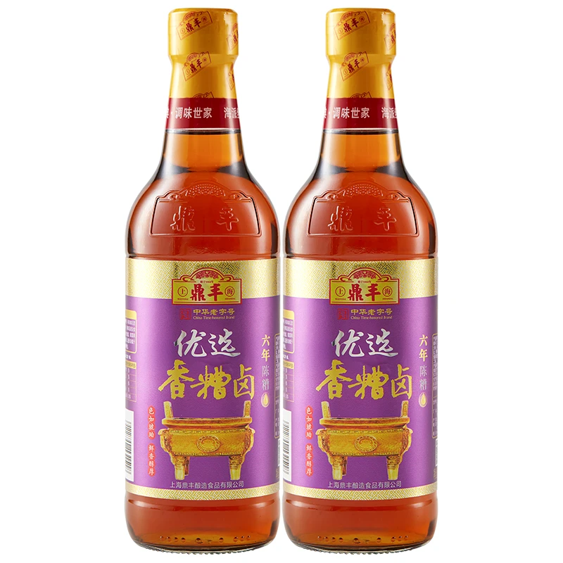 鼎丰 优选香糟卤500ml *2瓶 醪糟香糟 六年陈糟卤汁 中华老字号