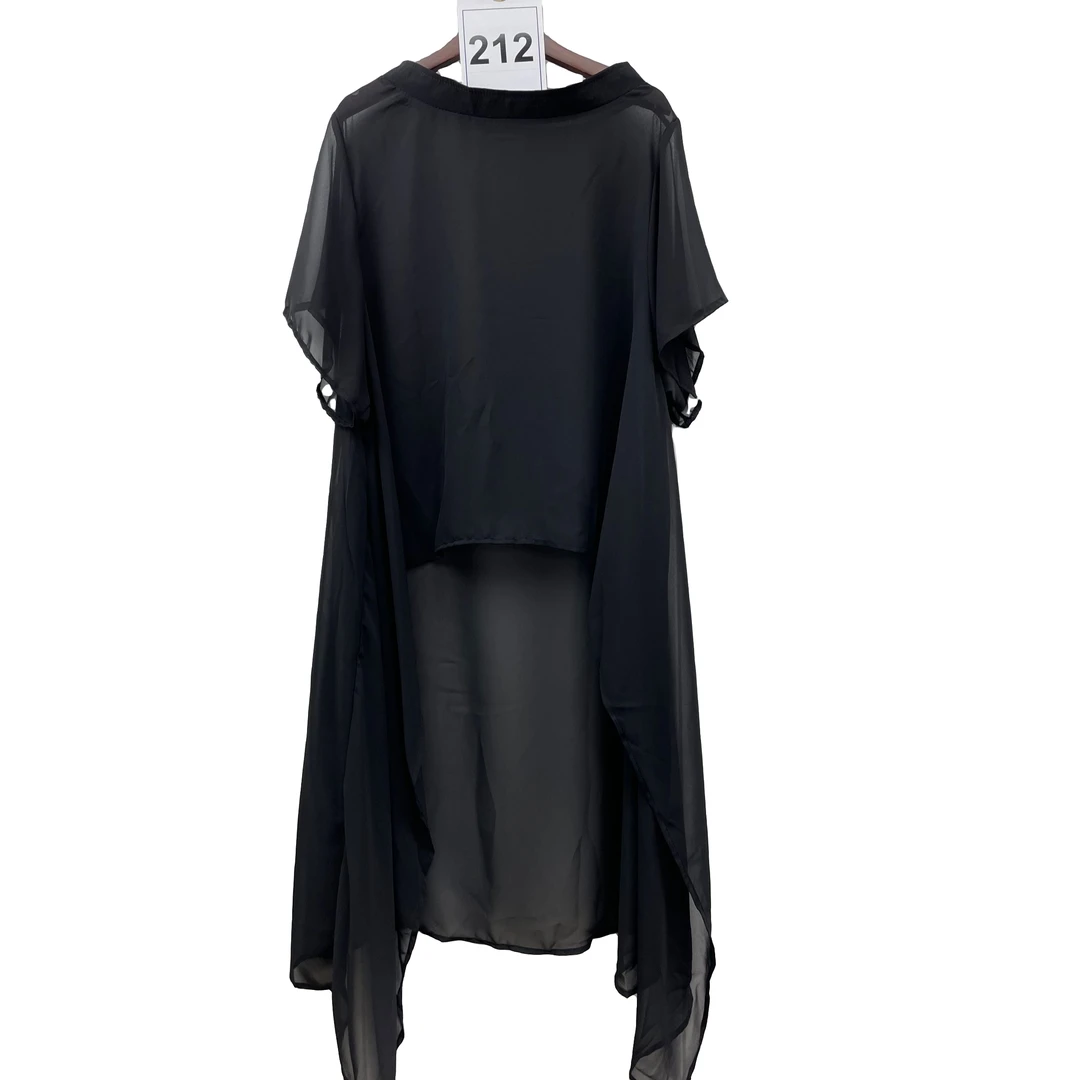 夏季545-冰丝时尚百搭长披肩配裙子上衣中长款外搭防晒雪纺开衫薄