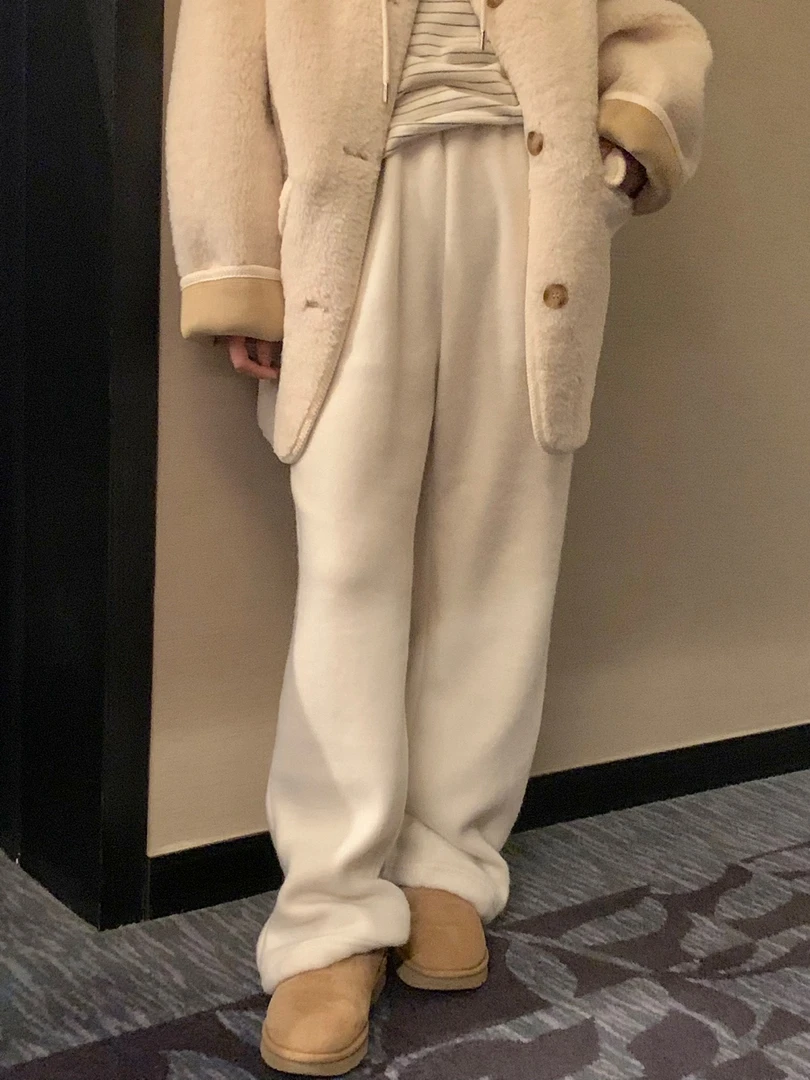 壹韩国东大门女装2024秋冬新款休闲运动裤女914e「裤子会起球」