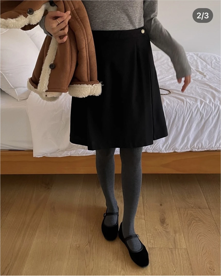 半裙短裙加绒裙子现韩国东大门女装2025秋新款半身裙女034c