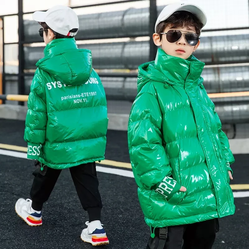 男童冬季羽绒棉服2024新款儿童棉衣秋冬款大童加厚冬装棉袄外套潮