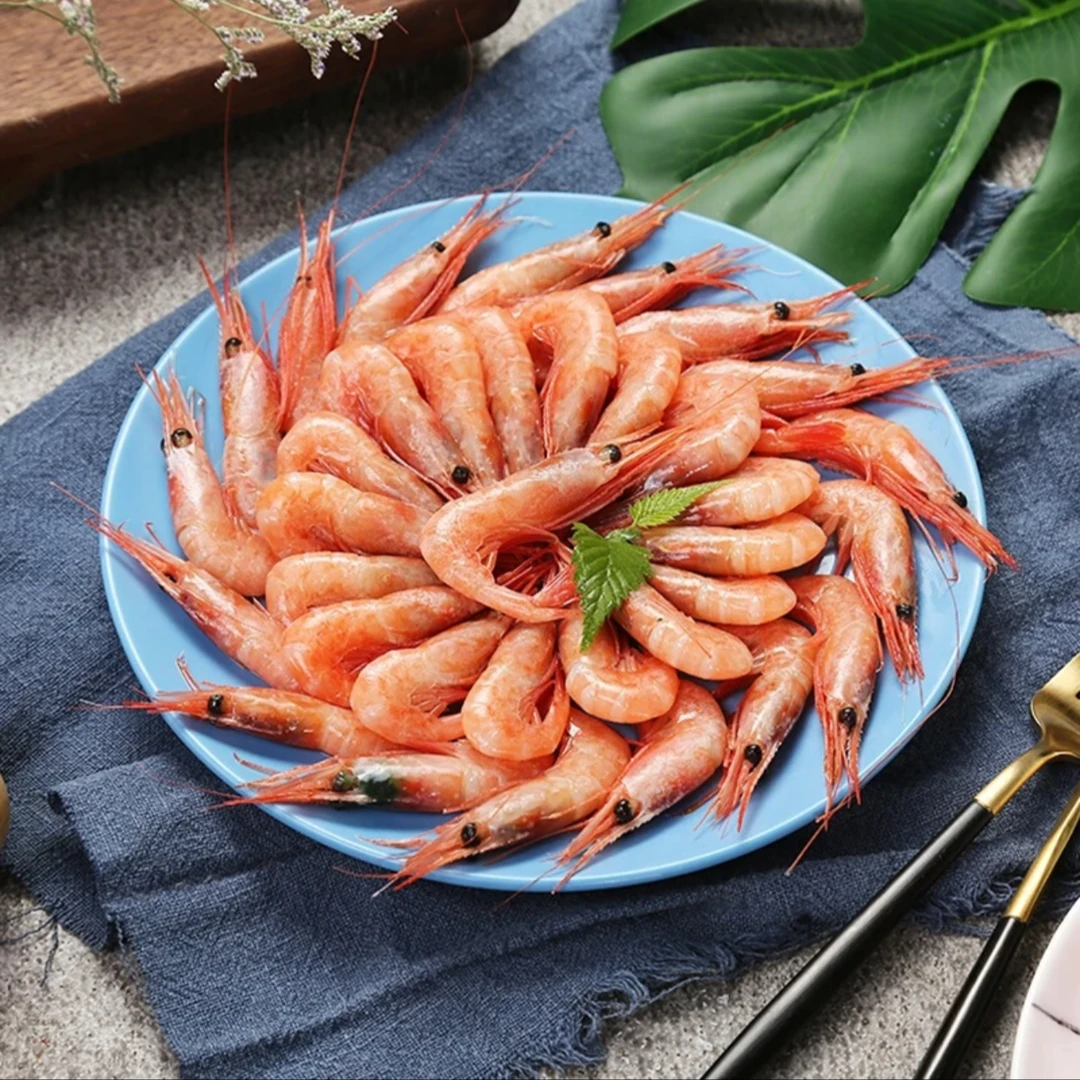 丹麦格陵兰北极甜虾 90-120规格  1kg/箱