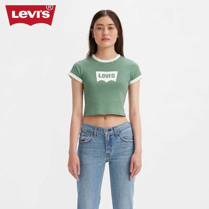 【商场同款】Levi's李维斯夏季女士百搭休闲柔软短袖T恤A3523-0064