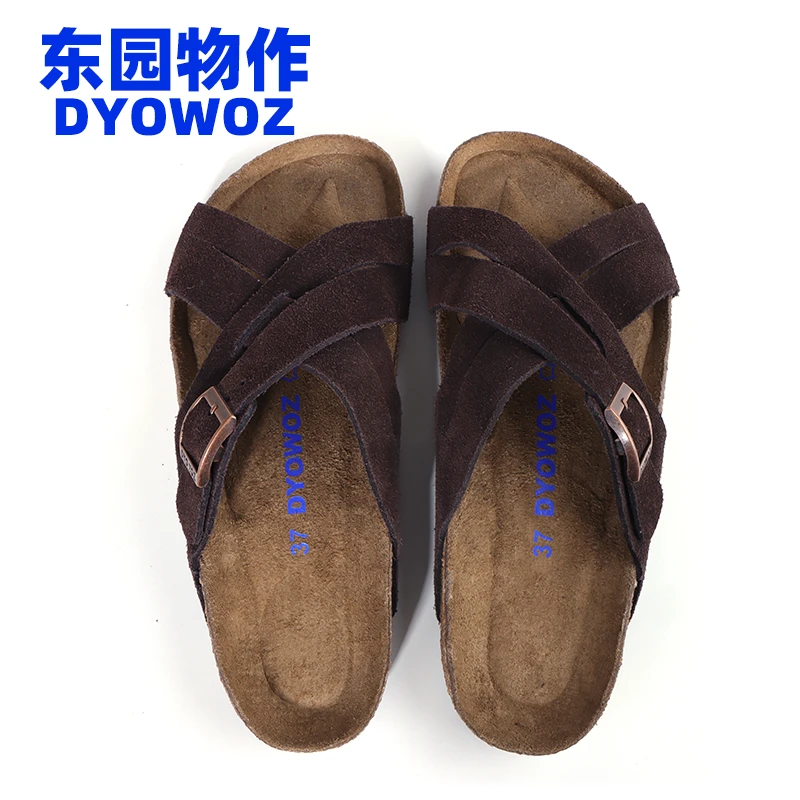 东园物作夏季特卖清仓断码反绒皮拖鞋凉鞋女鞋外穿不退货介意勿拍