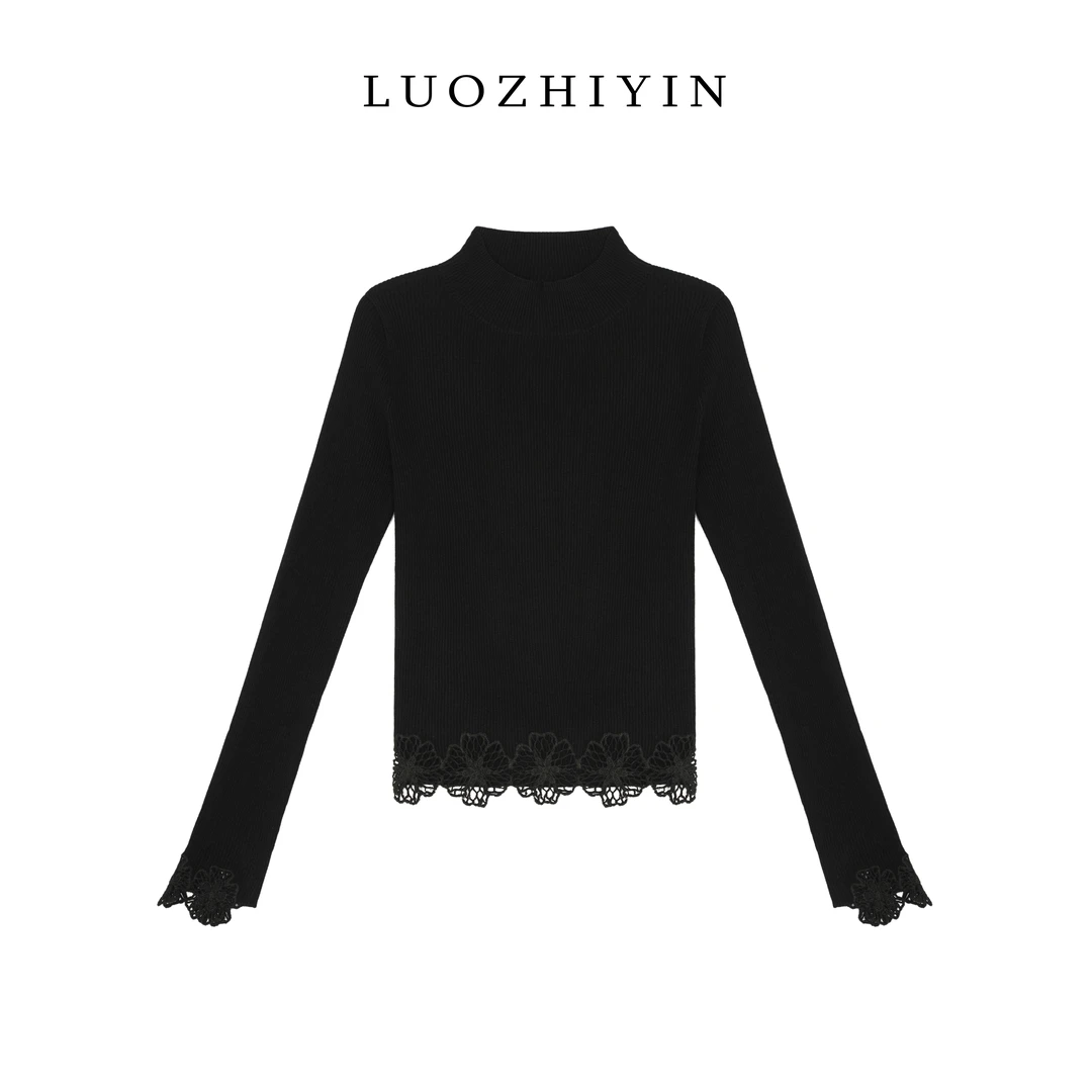 LUOZHIYIN/罗知音T611635TZ半高领针织气质毛衣针织衫