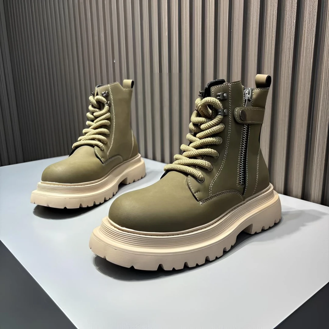 保暖搭子男鞋2024新款秋季休闲百搭时尚厚底经典英伦风秋冬网红