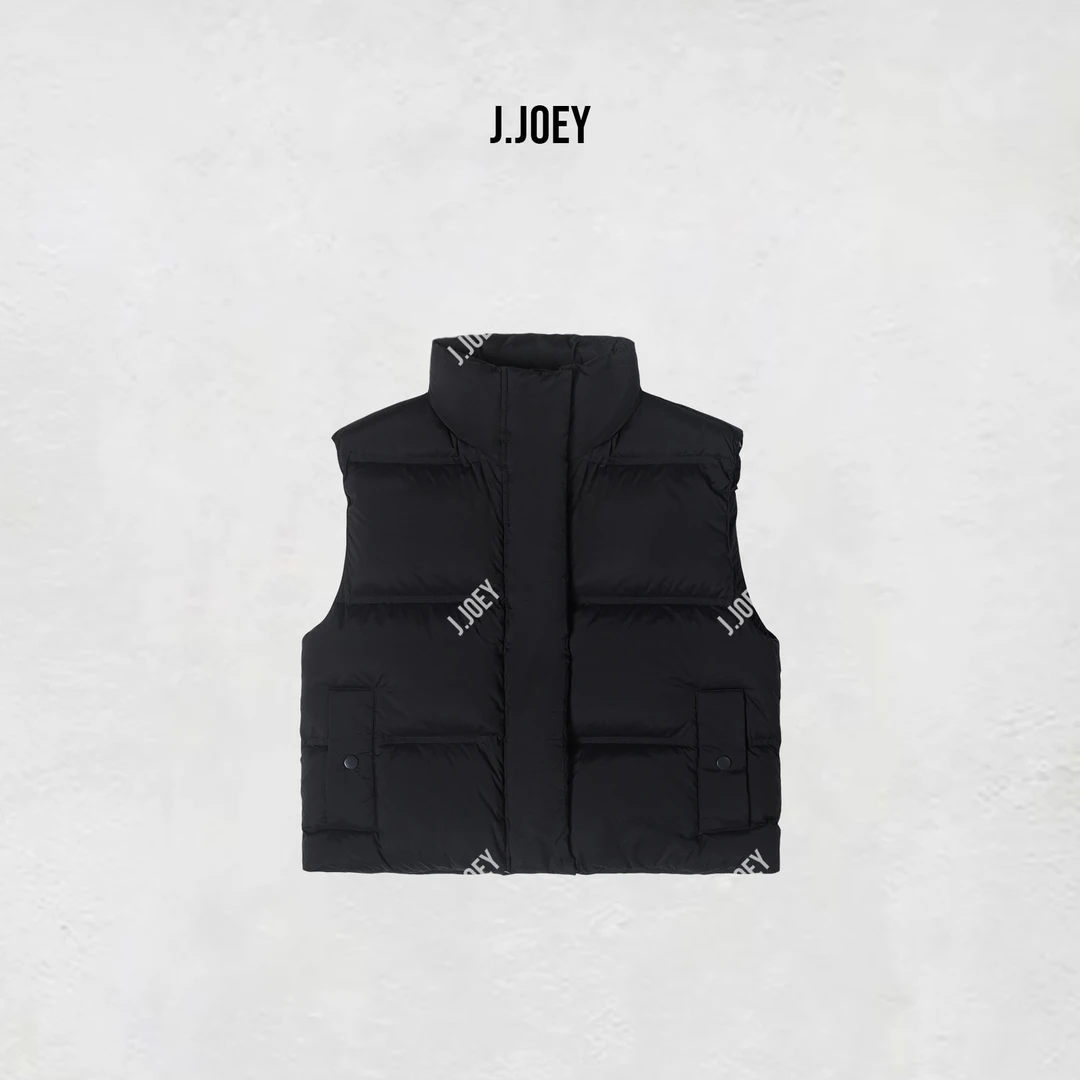 J.JOEY 秋冬季百搭纯色无袖休闲外穿马甲0692