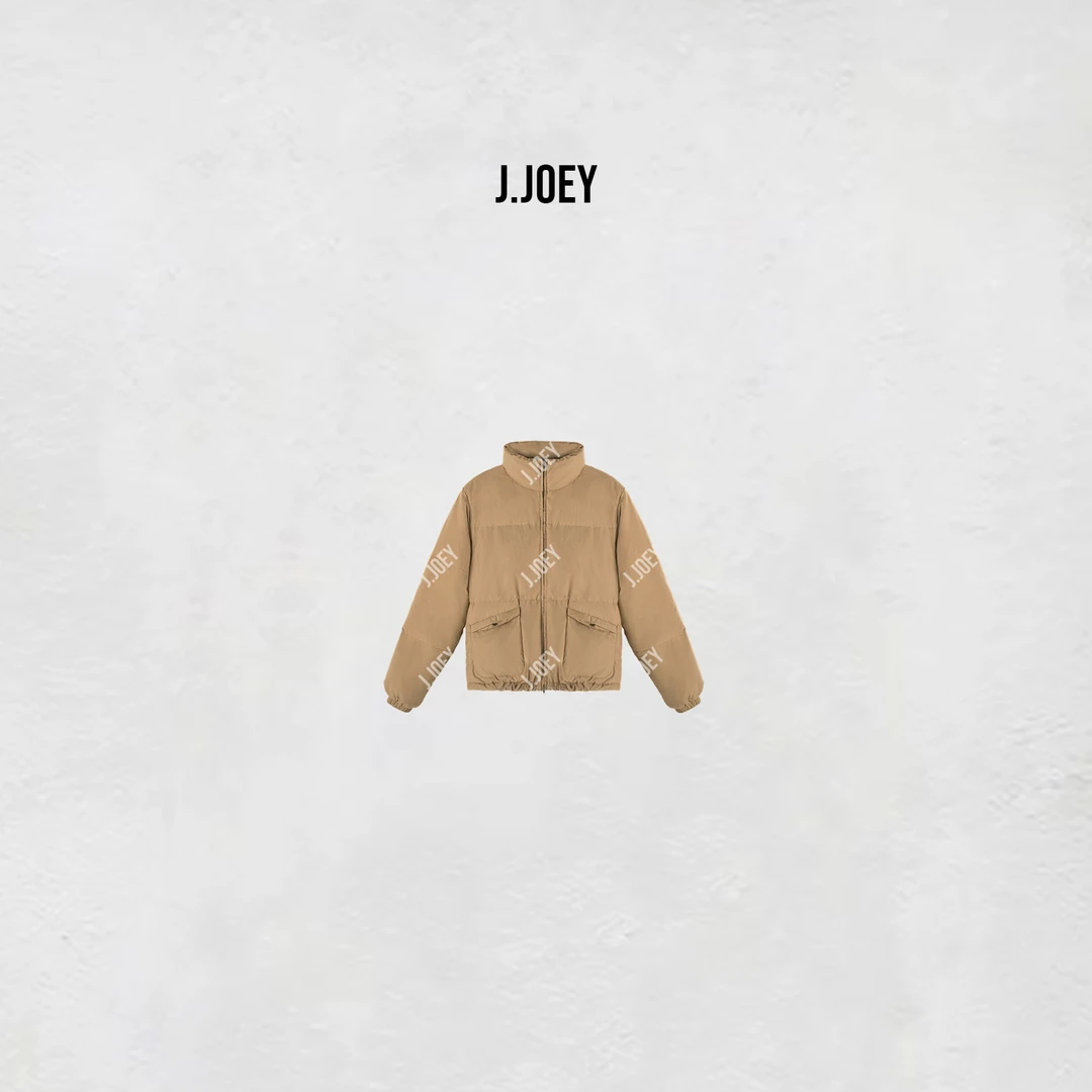 J.JOEY ”泡芙“冬季宽松立领面包百搭款90鸭绒羽绒服0711