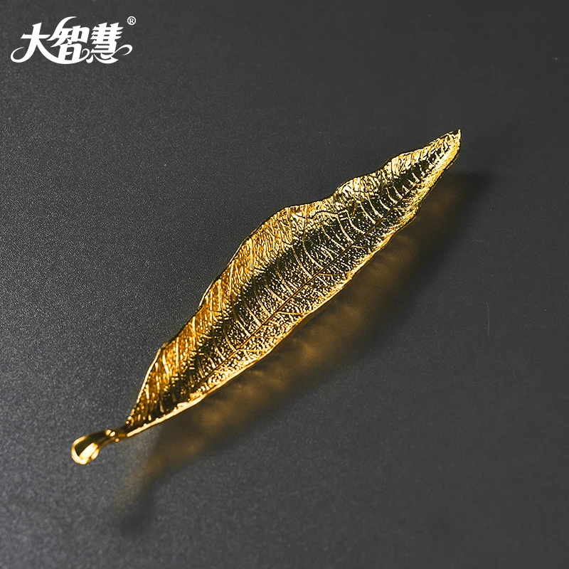 大智慧金叶子香插香座合金卧香炉熏香摆件线香炉香托家用室内香架