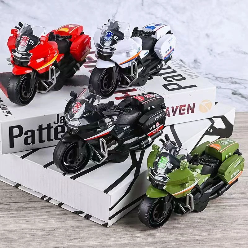 儿童惯性摩托车可开门仿真模型塑料耐摔玩具惯性滑行男孩女孩