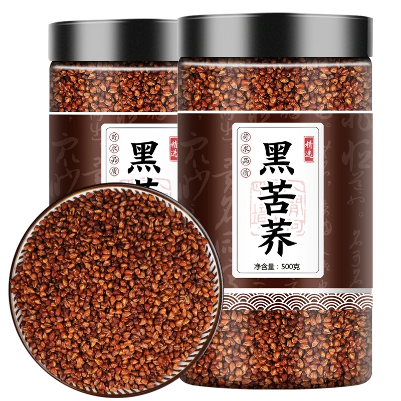 黑苦荞茶正品 500g四川大凉山叶菜特级全胚芽麦香型荞麦大麦茶
