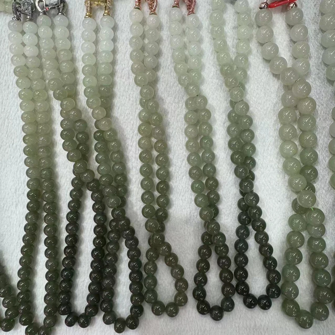 天然和田玉渐变色颈链卡10（拍一发一）