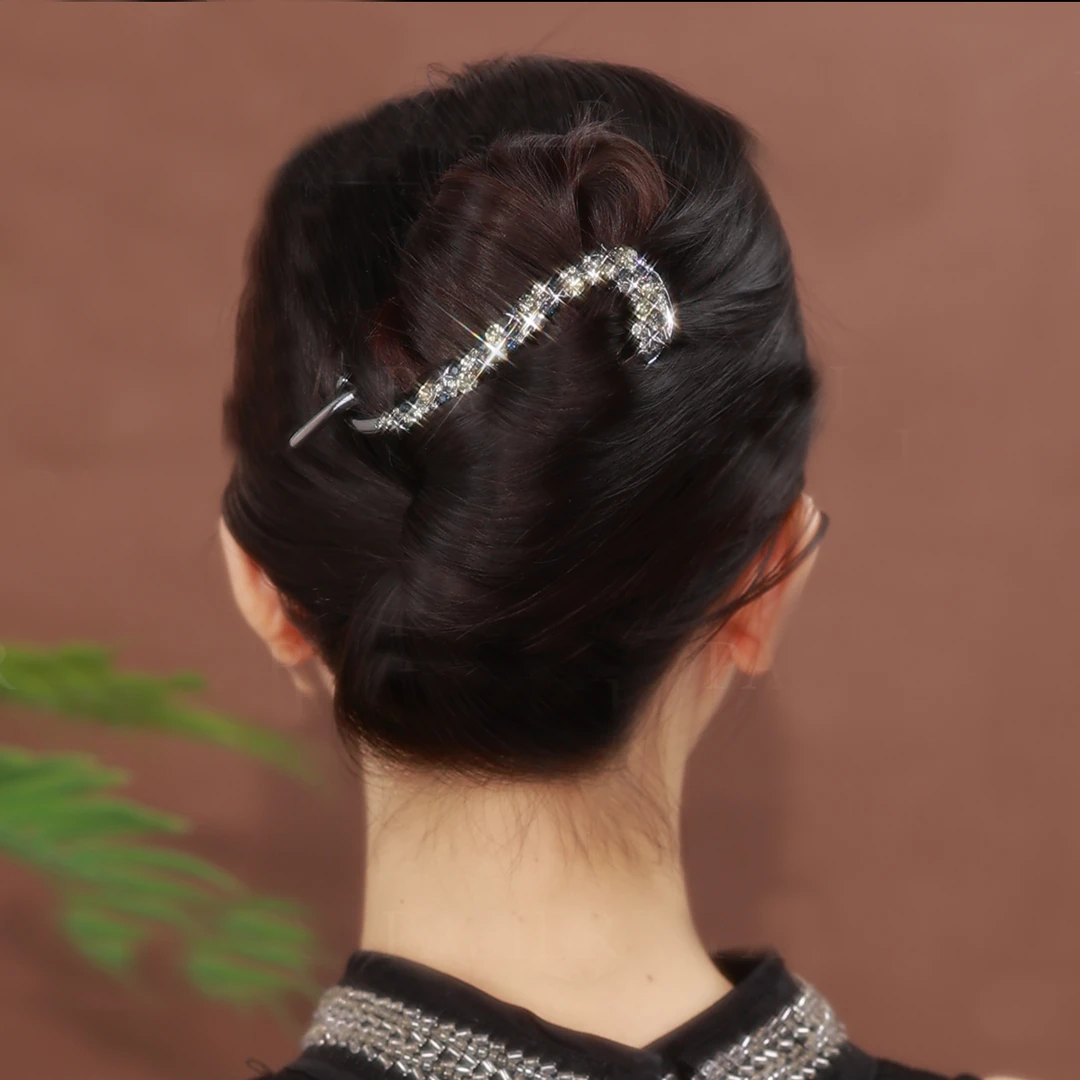 【珊瑚海】气质百搭后脑勺盘发扭扭夹高级感满钻发夹