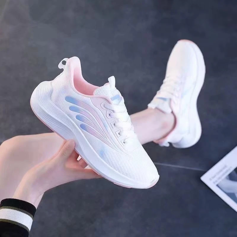 1168女2025春季新款运动鞋女透气休闲鞋轻便飞织跑步鞋旅游鞋超轻