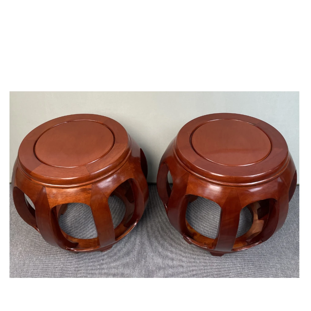 一对 浅色小号鼓凳 35cm