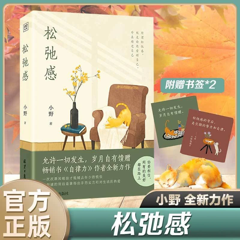 松弛感 小野力作 随书附赠书签*2 自律力作者人生没什么不可放下