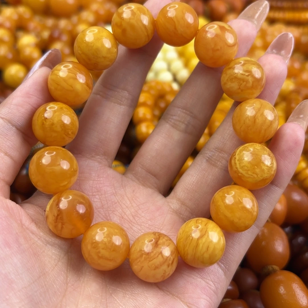 琥珀手链未镶嵌蜜蜡