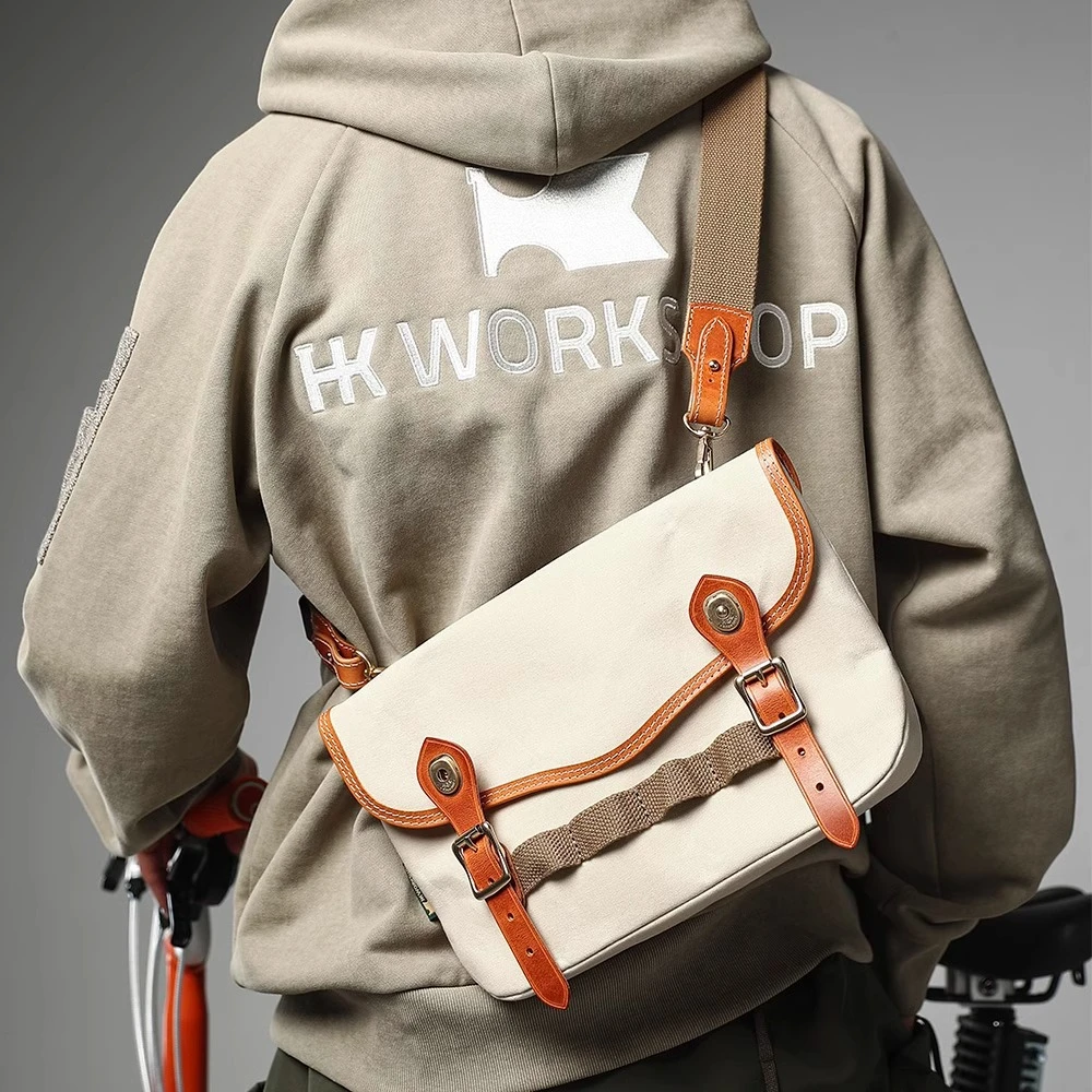 HK WORKSHOPShadowbag骑行包小布车头包防水油蜡布储物车斜挎包