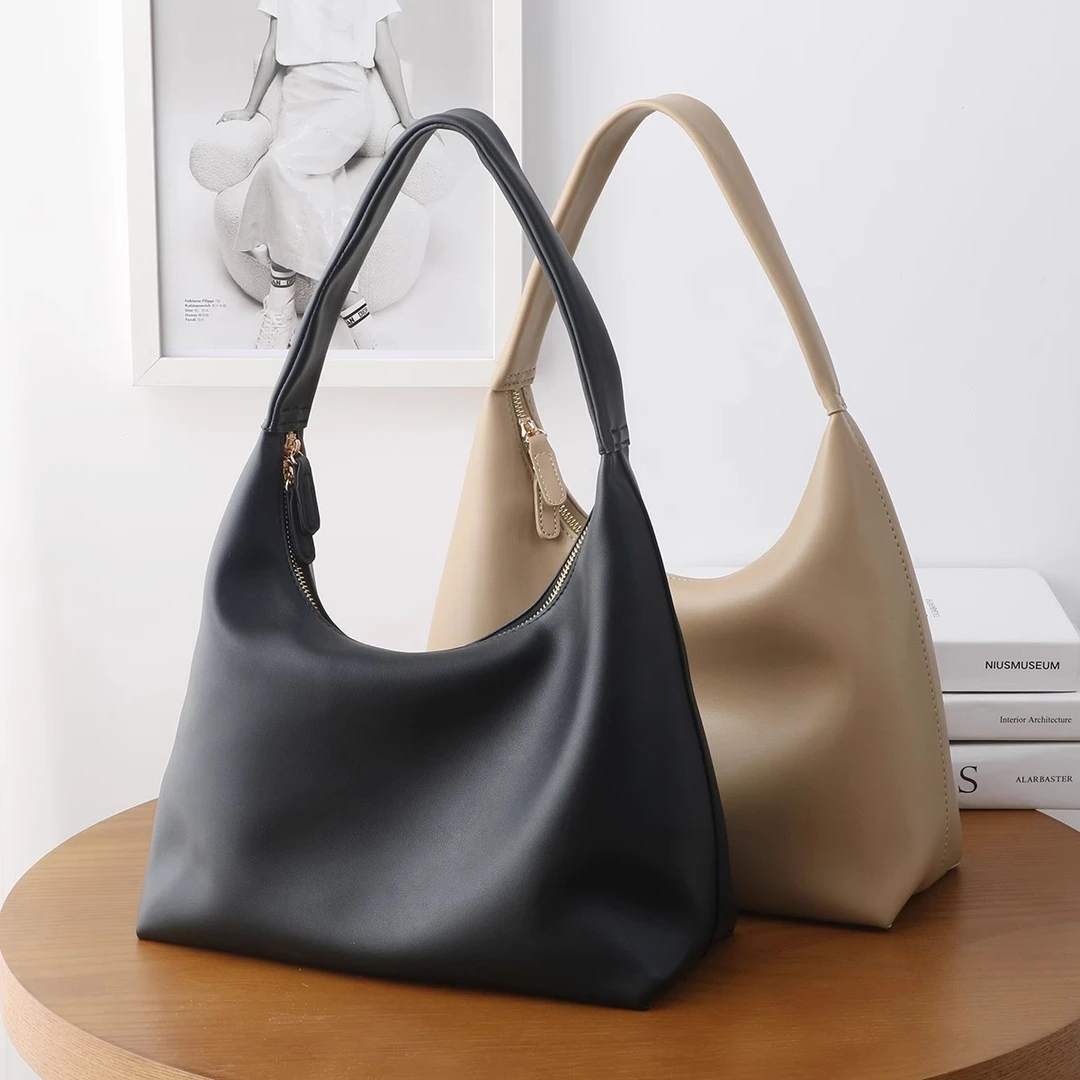 文艺专用腋下包大容量ins纯色女款手提上班出门休闲单肩包斜挎包