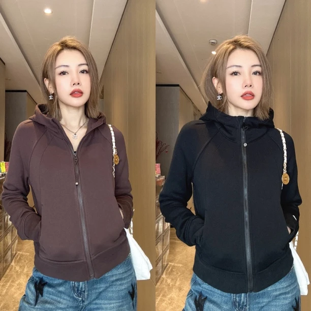 【CM】露休闲连帽长袖加绒显瘦厚外套M4W0989洋气