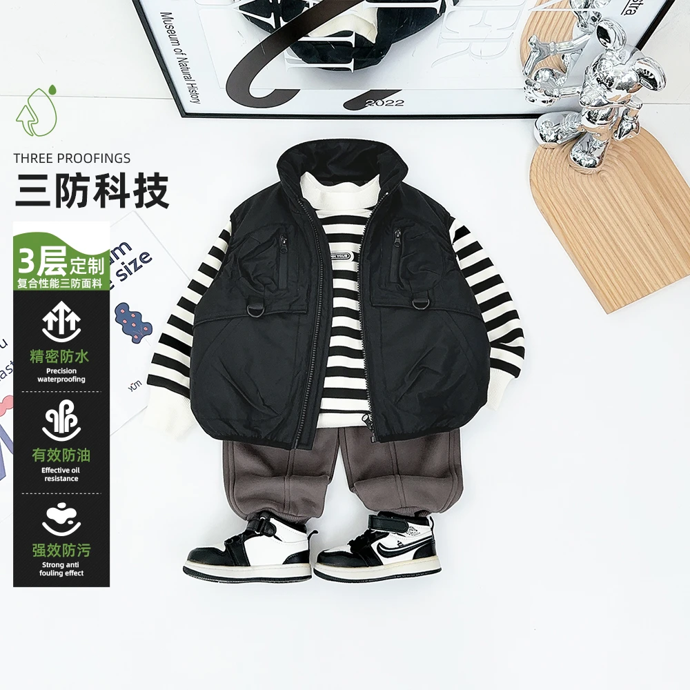 儿童马甲加厚款2024新款秋冬装男童外套 D-AC24213 悠悠童话童装