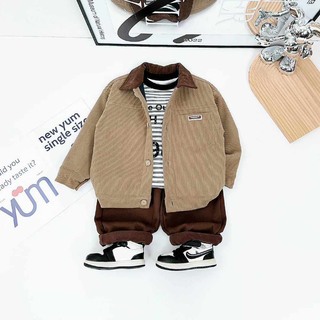 男童新外套秋冬款2024新款秋冬装儿童夹克 D-YC6926 悠悠童话童装