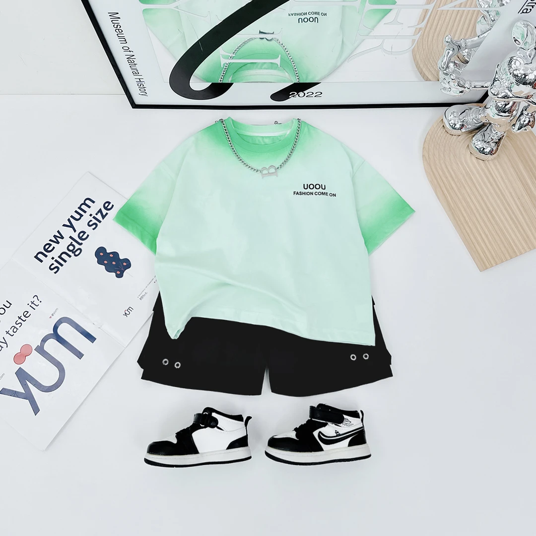 儿童短袖T恤夏季男童衣服夏装2024新款 D-BQ24232P 悠悠童话童装