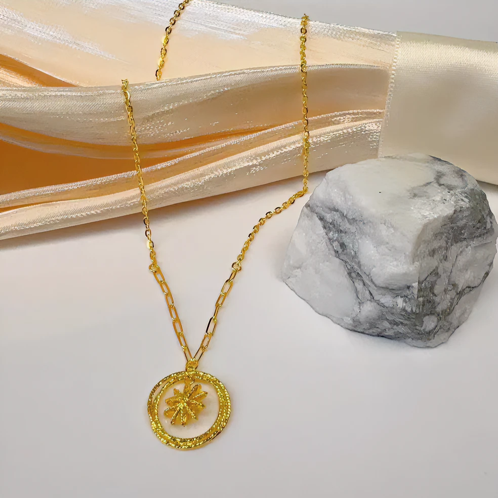 《小糖姐珠宝上新》足金黄金9999芒星百搭时尚精致经典套链