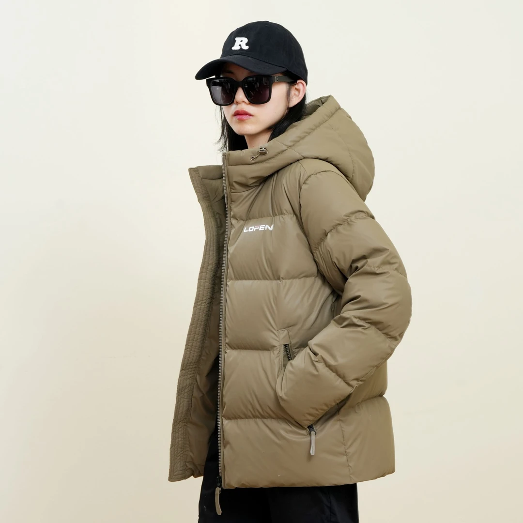 短款肤感蛋白皮黑钻5.0三色版+男女羽绒服外套RB159