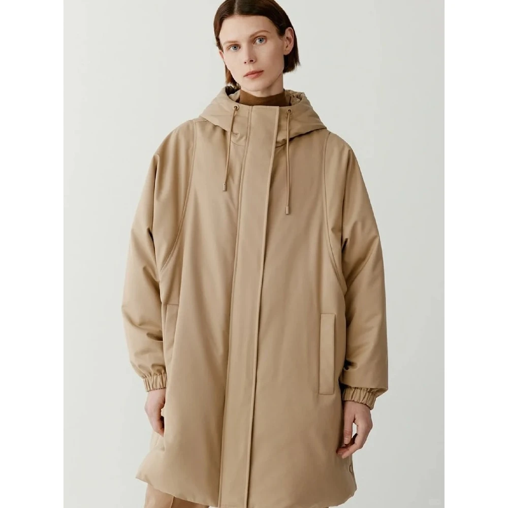 JUNJJ【北岛余音】鹅绒服”温暖大被子“丝羊毛精纺平纹布廓形羽绒服