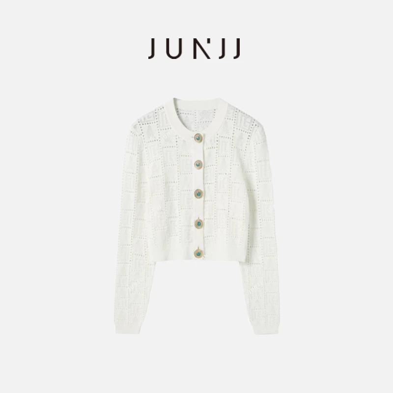 【暮雪初白合集】巴家2024 冰丝新款 设计针织气质百搭长袖