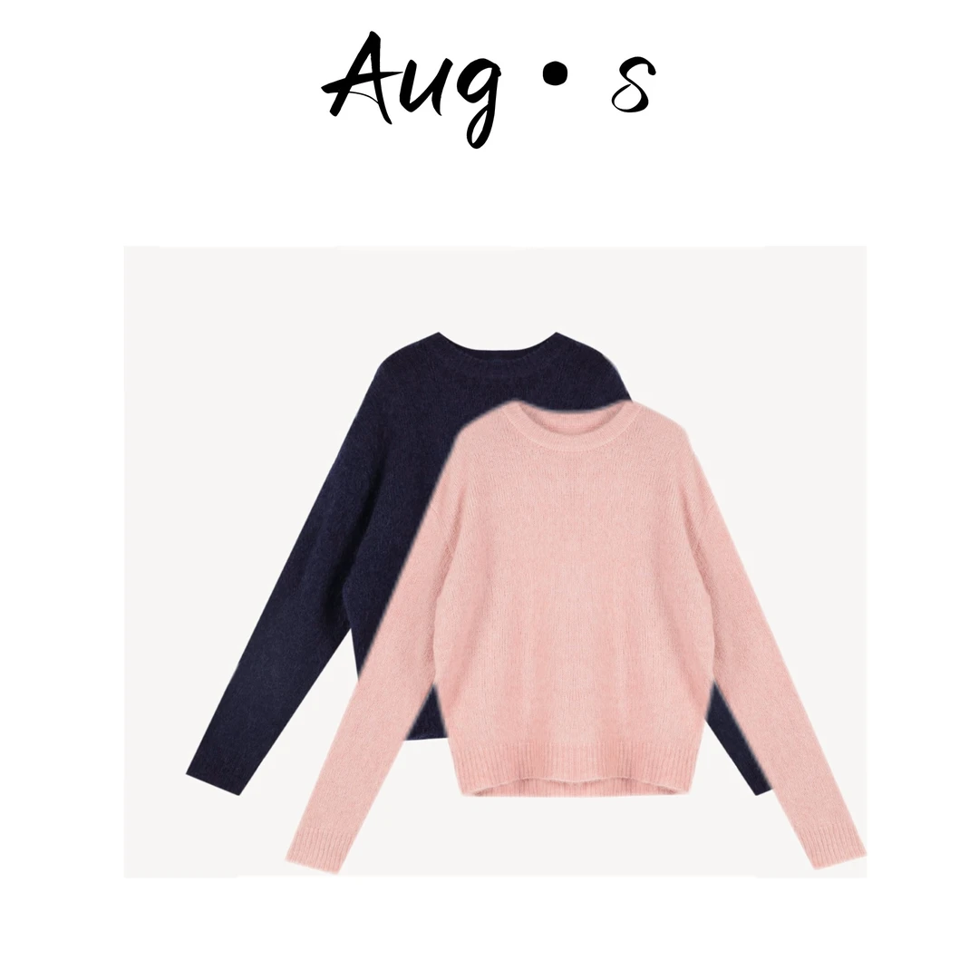 八月【马海毛毛衣】秋冬季高级慵懒感马海毛针织毛衣 24-AWD5183